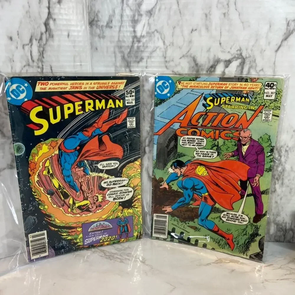Vintage Bundle of 5 Superman Comics 1980, '81, '93